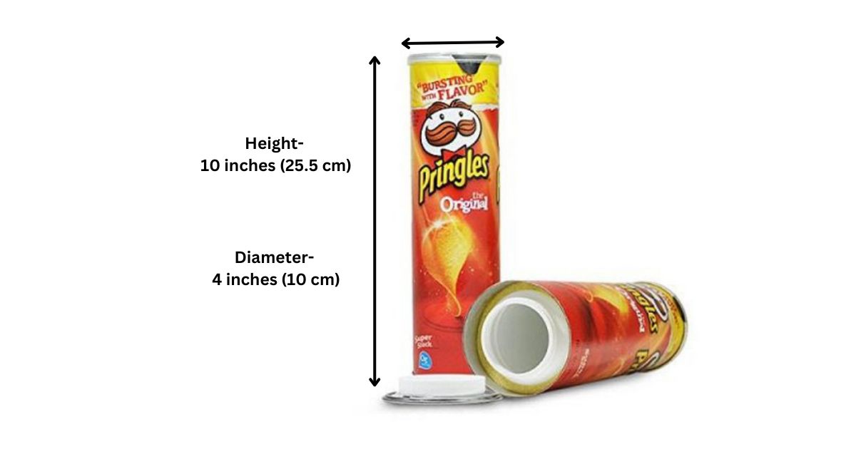 what are the dimensions of a pringles can