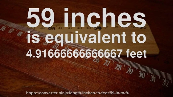 how long is 59 inches