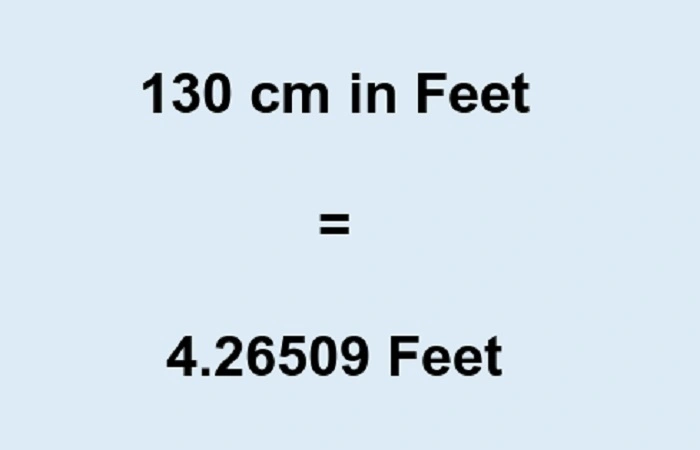 Conversion of 130 cm to Other Units 2