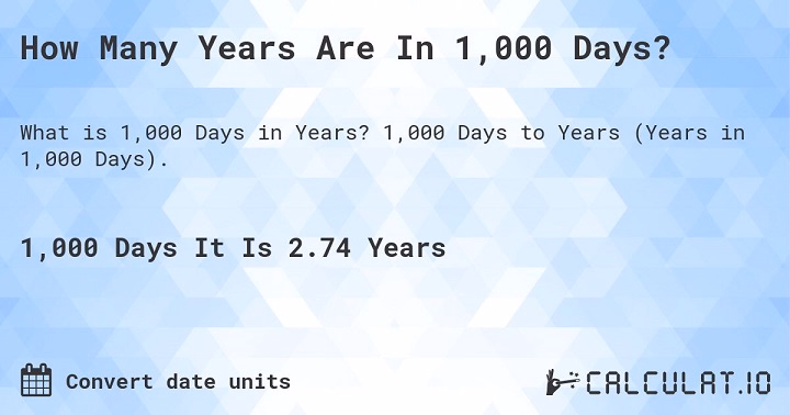 Imagining 1000 Days: Everyday Comparisons and Applications
