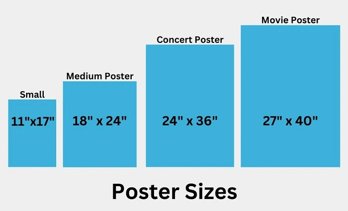 Comparison between 24 x 36 and Other Common Sizes