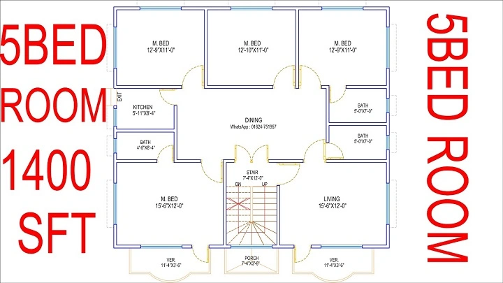 how big is 1400 square feet