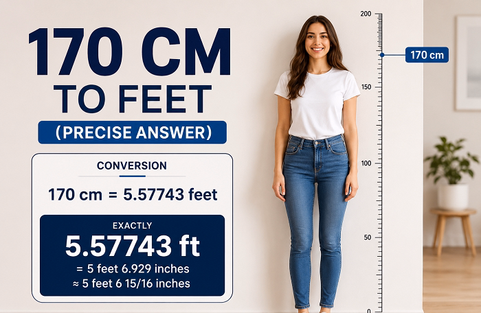 170 cm to Feet Precise Answer