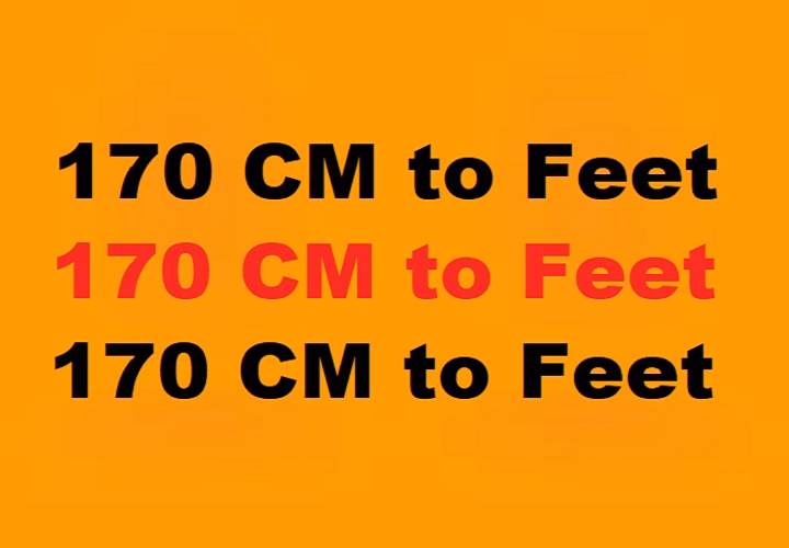 170cm to feet