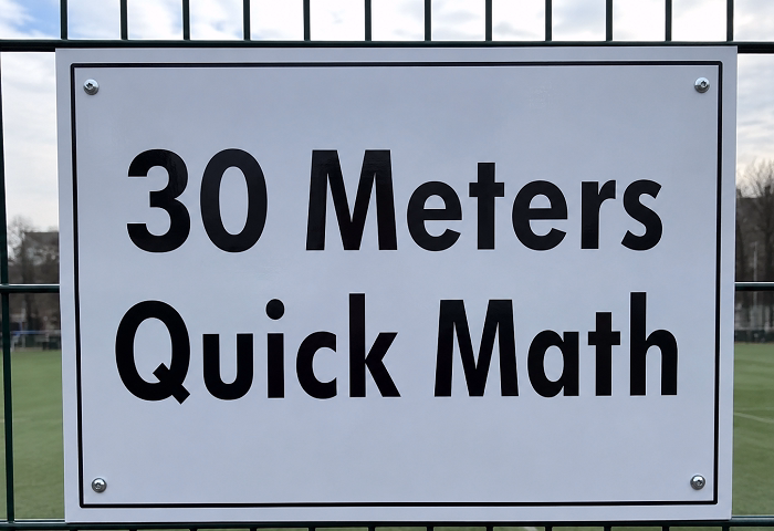 30 Meters Quick Math