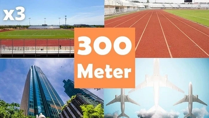 How Far is 300 Meters 1