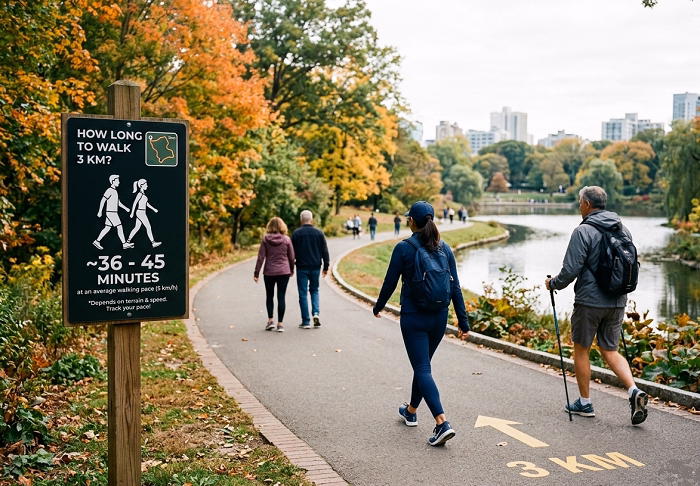 How Long to Walk 3 km