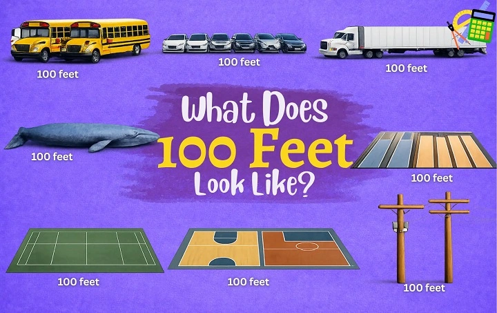 how far is 100 fts 1
