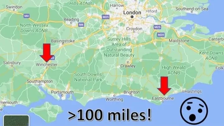 how far is 100 miles