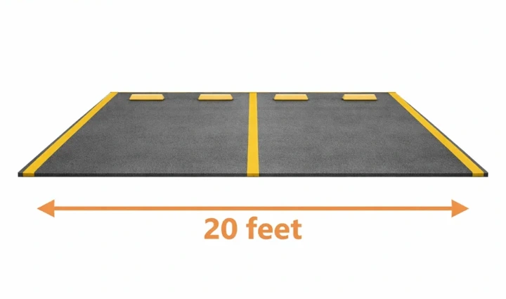 how far is 20 feet