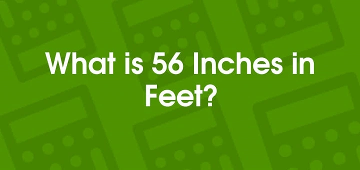 how tall is 56 inches in feet