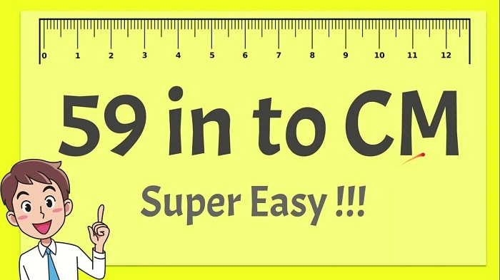 how tall is 59 inches in feet 1