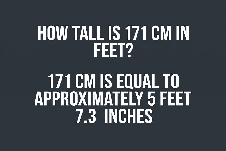 how tall is 171 cm in feet