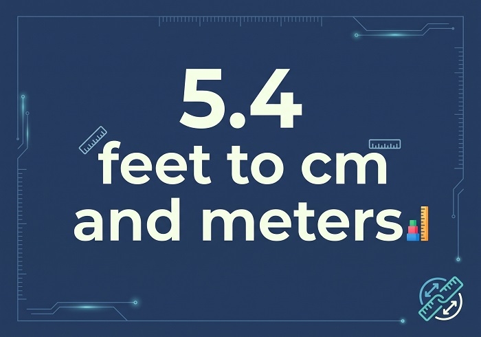 5.4 feet to cm and meters