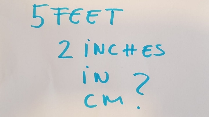 5ft 2 inches in cm