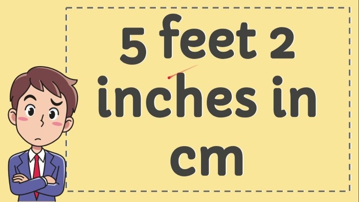How Much Is 5ft 2 Inches In Centimeters