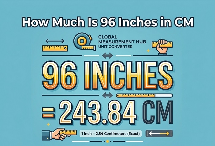 How Much Is 96 Inches in CM