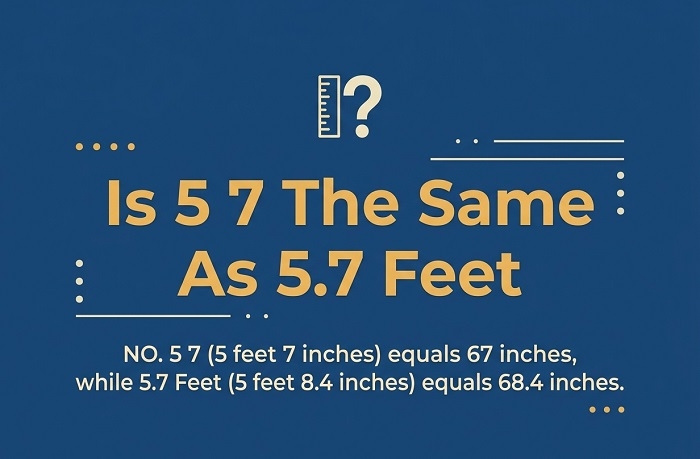Is 5 7 The Same As 5.7 Feet