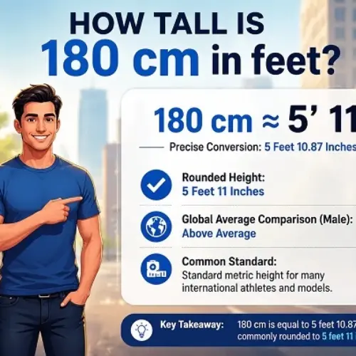 How Tall Is 180 Cm in Feet? Height Conversion, Comparisons, and Images of 180 Cm