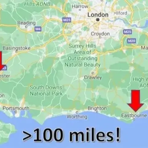 how far is 100 miles