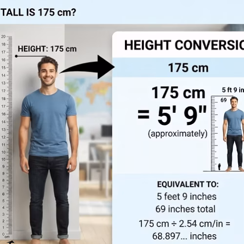 175 Cm in Feet: Conversion, Comparison, Images And More About 175 Cm Height