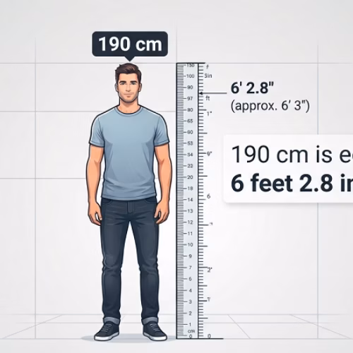 How Tall Is 190 Cm in Feet? Height Conversion plus Images of 190 Cm