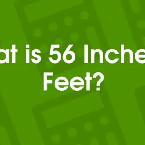 how tall is 56 inches in feet